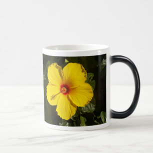 Caneca Mágica Flor de Hibiscus Amarelo