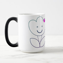 Caneca Mágica flor linda sorrindo