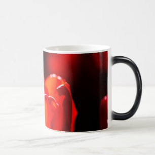 Caneca Mágica Flor Vermelho Tulipa - Fogo