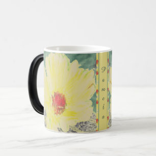 Caneca Mágica Floral com Nome Mug