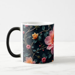 Caneca Mágica Flores cor-de-rosa