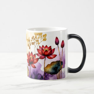 Caneca Mágica Flores Decorativas de Lotus Design nº 2