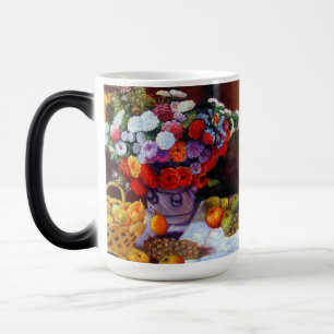 Caneca Mágica Flores Monet e Frutas