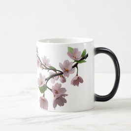 Caneca Mágica Flores na chuva - Flor Elegante de Cereja