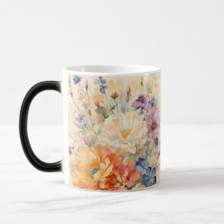 Caneca Mágica flores no jardim