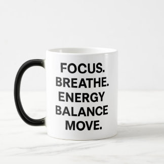 Caneca Mágica Foco Respire o Movimento do Equilíbrio de Energia