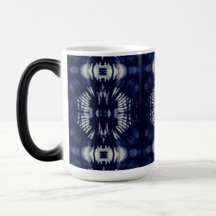 Caneca Mágica Folha de Palmeira em Azul Delft