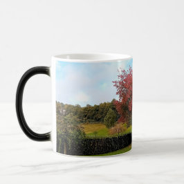 Caneca Mágica Folhas vermelhas