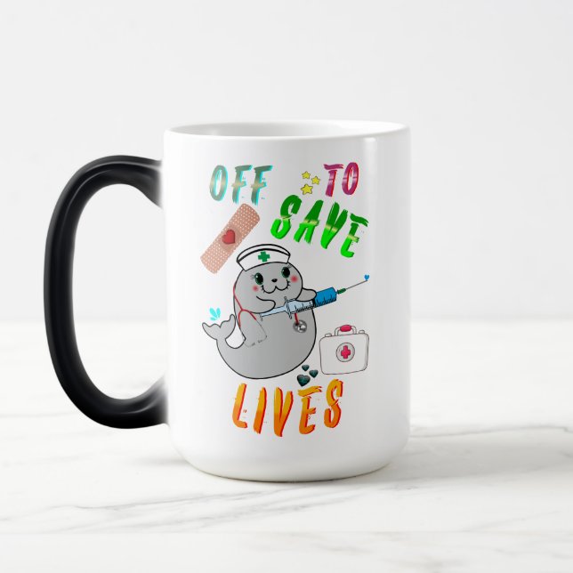 Caneca Mágica Fora Para Salvar Vidas (Esquerda)