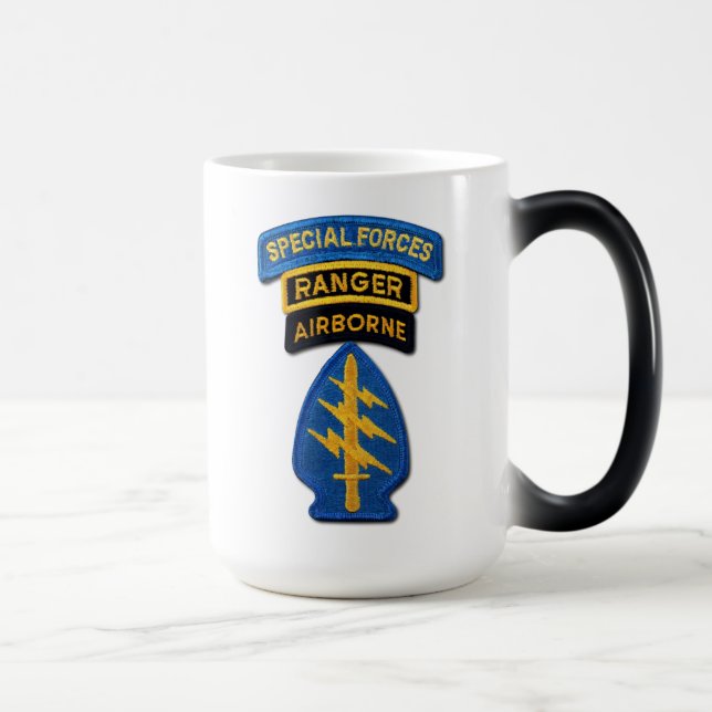 Caneca Mágica Forças Especiais, Beretes Verdes, Rangers Dois Ton (Direita)