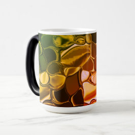 Caneca Mágica Formas redondas que migram de vermelho para esverd
