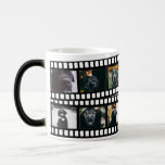 Caneca Mágica Foto Collage Film Strip Personalizada DIY Personal<br><div class="desc">Foto: Collage Film Strip Personalizada DIY Mágulos personalizados de Ricaso ...  ideais para manter as ideias de presentes ...  adicione suas próprias fotografias</div>