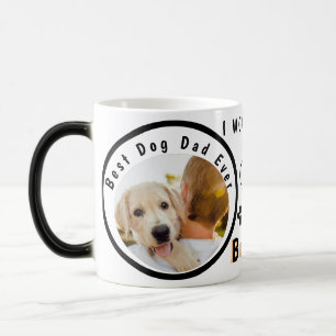 Caneca Mágica Foto personalizada de Pet do melhor Pai do mundo