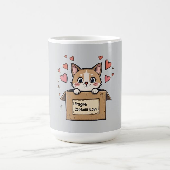 Caneca Mágica Fragile: Contains Love (Center)