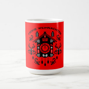 Caneca Mágica Frohe Weihnachten German Cuckoo Clock