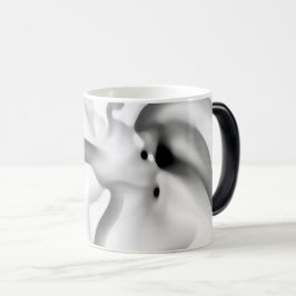 Caneca Mágica Frozen: Abstrato Cinza, Branco e Preto
