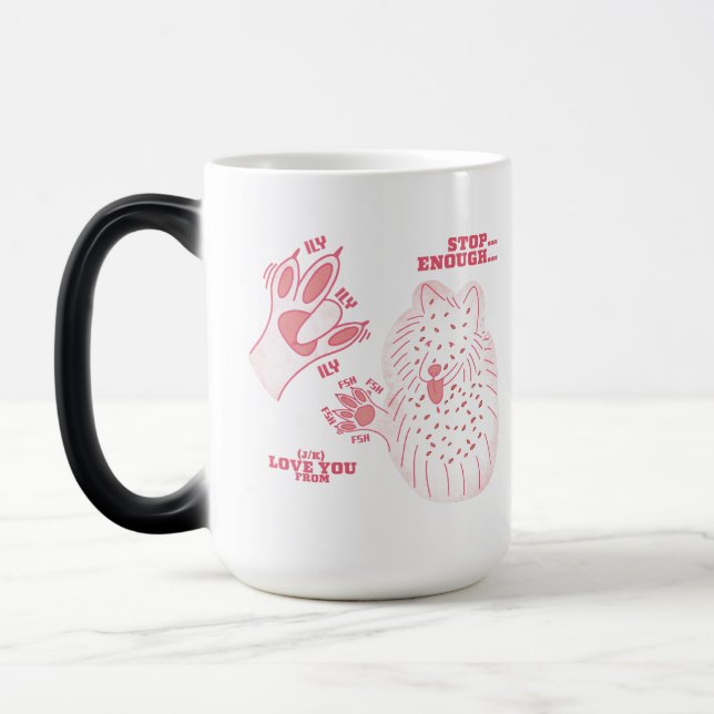 Caneca Mágica FSH - Parar o suficiente para que J/K te ame - ASL (Esquerda)