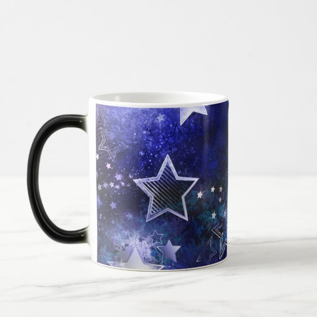 Caneca Mágica Fundo de Espaço com Estrelas (Esquerda)