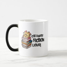 Funny Book Cat Lover Quote Cat-egory Fiction Lover