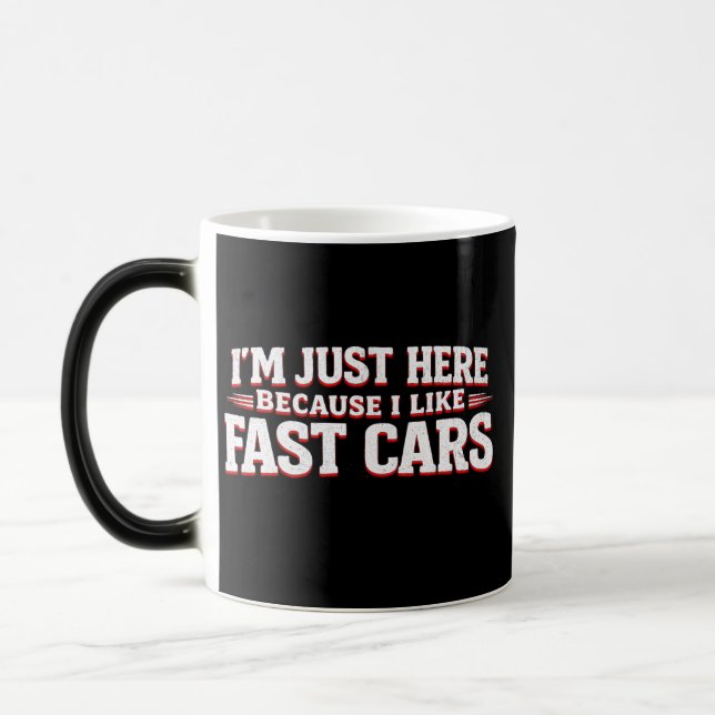 Caneca Mágica Funny Fast Cars Car Enthusiasts & Racing (Esquerda)