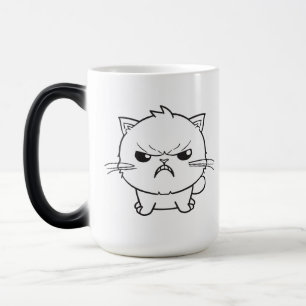 Caneca Mágica Gato bravo bonito cantando.