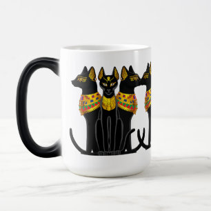 Caneca Mágica gato preto faraônico