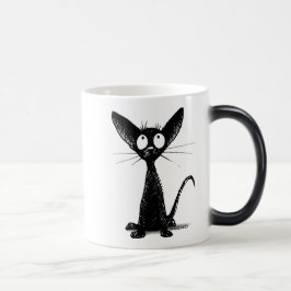 Caneca Mágica Gato preto pequeno