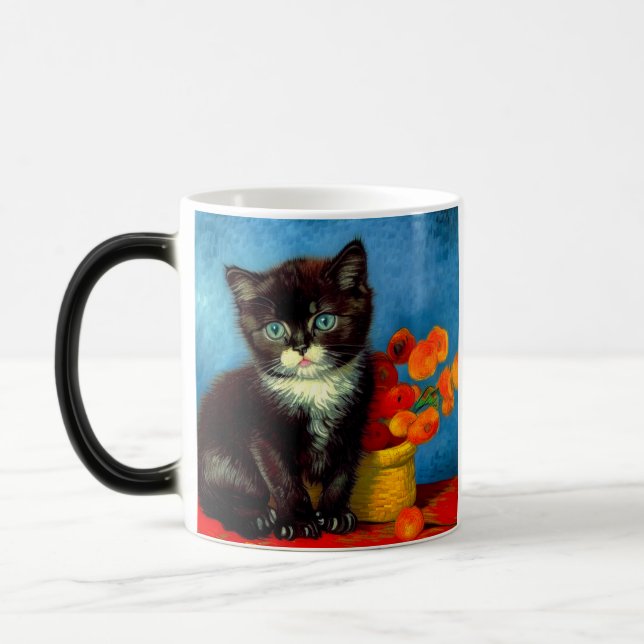 Caneca Mágica Gato Smoking Van Gogh  (Esquerda)