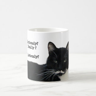 Caneca Mágica Gato Tuxedo Seriamente