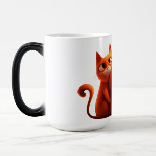 Caneca Mágica Gatos, Coração, animais de estimação