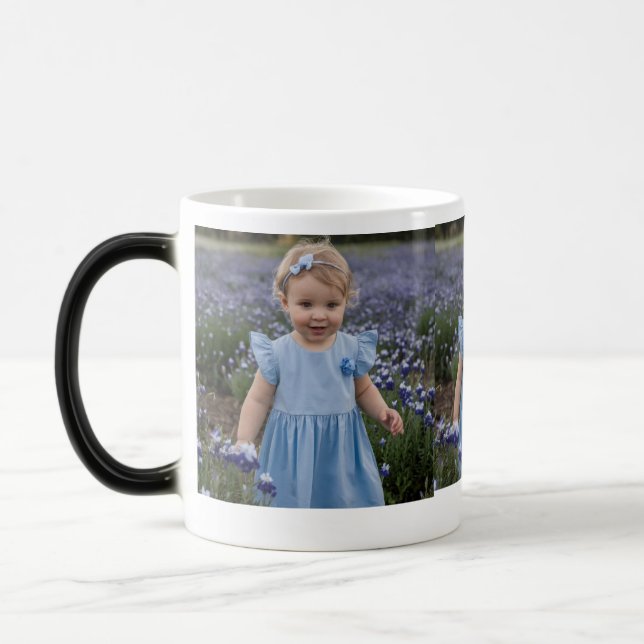 Caneca Mágica Gift Mug for Baby Girl in Blue Vress (Esquerda)