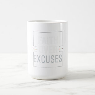 Caneca Mágica Ginásio de Motivação de Fé Sobre Desculpas – Disco