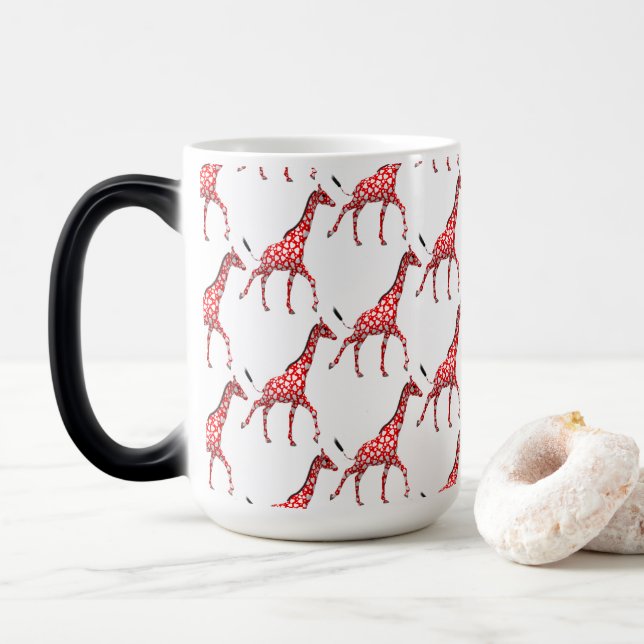 Caneca Mágica Girafas Românticas Doce (Com Donut)