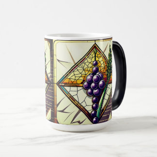 Caneca Mágica Glass Grapes and Wheat Coffee Mug