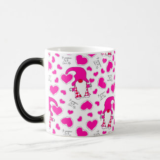 Caneca Mágica Gnome Valentine Mug - To Gnomie is to Love Me