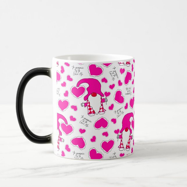 Caneca Mágica Gnome Valentine Mug - To Gnomie is to Love Me (Esquerda)