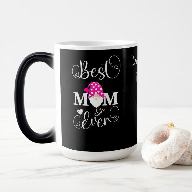 Caneca Mágica Gnomo Personalizado Melhor Mãe De Sempre (Com Donut)
