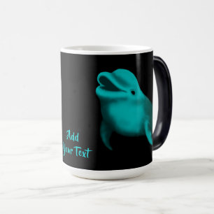 Caneca Mágica Golfinho Sortudo - Adicione seu texto