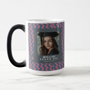 Caneca Mágica Graduado com Estampa de Chevron Única
