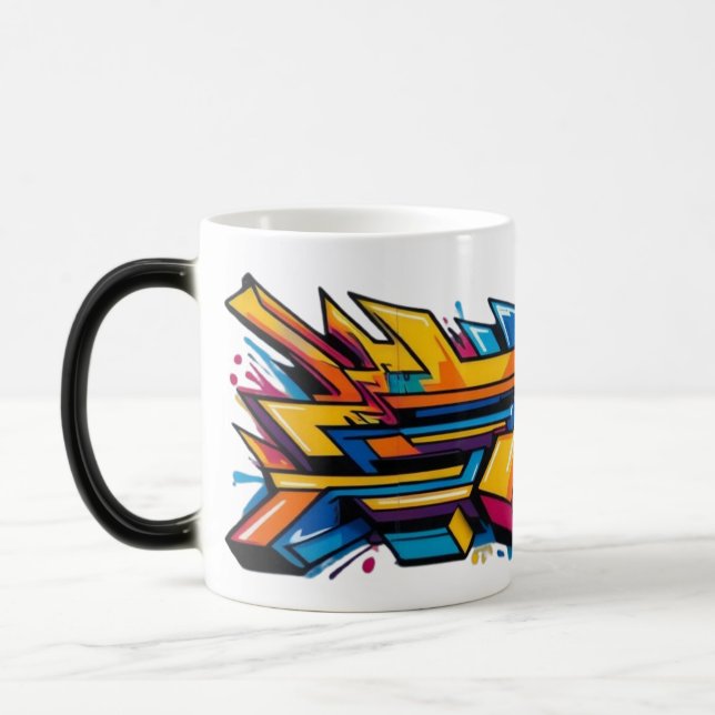 Caneca Mágica Grafite urbano colorido (Esquerda)