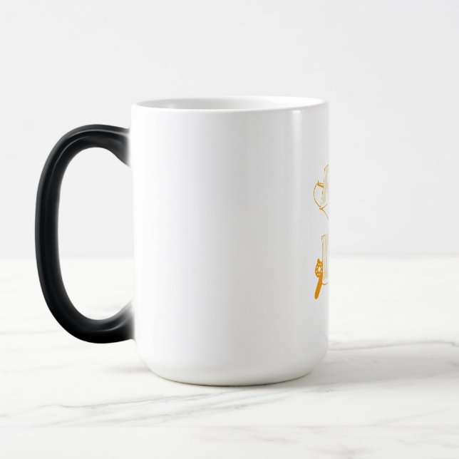 Caneca Mágica Grandfather Quotes | Fishing Cool Dad (Esquerda)
