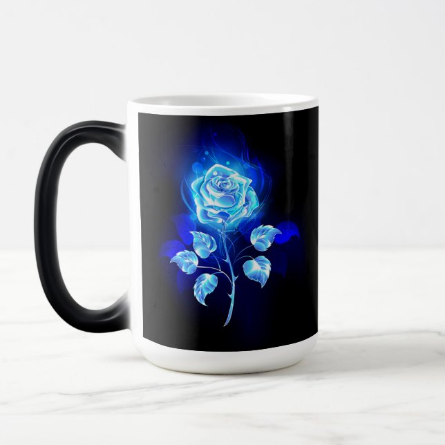 Caneca Mágica Gravação de Rosa Azul (Esquerda)