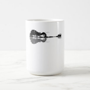 Caneca Mágica Guitarista Acústico Natureza Est Música Bass Gui