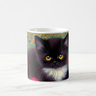 Caneca Mágica Gustav Klimt Tuxedo Cat