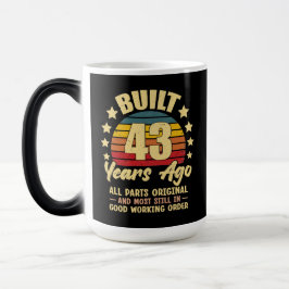 Caneca Mágica Há 43 Anos Todas as Peças Originais Aniversário de