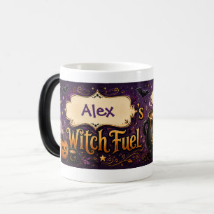 Caneca Mágica Halloween Combustível de Bruxa Personalizado