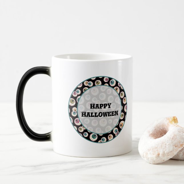 Caneca Mágica Halloween Eyebolas (Com Donut)