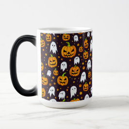 Caneca Mágica Halloween: Sorrisos assustadores e amigos da abóbo