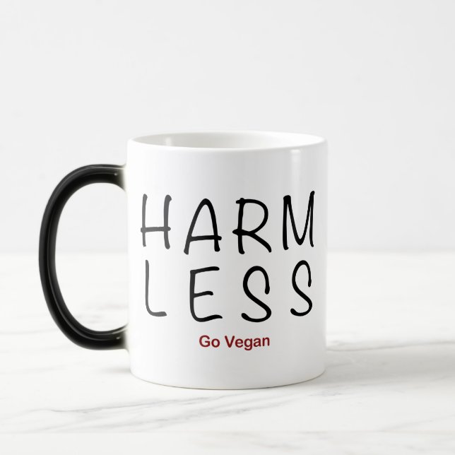 Caneca Mágica Harm Menos - Go Vegan (Esquerda)