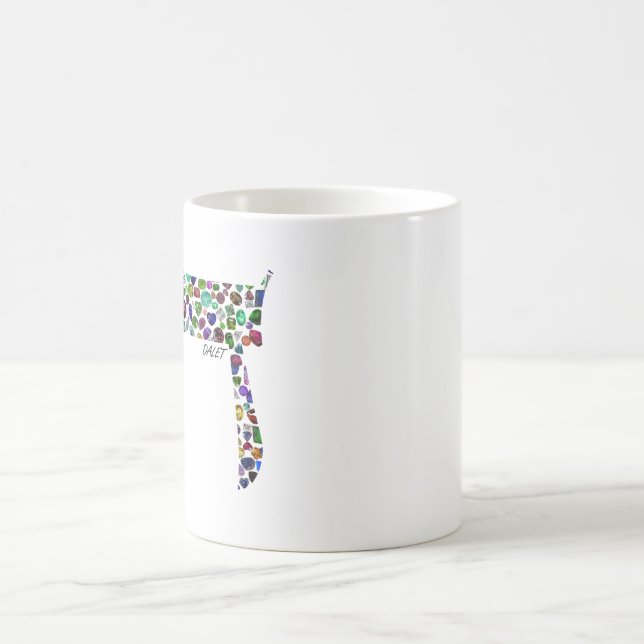 Caneca Mágica Hebraico - Letra Dalet (Centro)